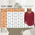 thumbnail image 3 of TEMOFON Women T Shirts Casual Long Sleeve Pleated Pullover Puff Sleeve Chiffon Crewneck Blouses Fashion Solid Color Loose Tunic Lady Tops, 3 of 3