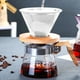 thumbnail image 1 of Filtro de café de vidrio, taza de café, filtro de vidrio reutilizable, base de madera extraíble, portátil, para bebidas, para la oficina, taza de mano, filtro de goteo, vidrio transparente,, 1 of 9