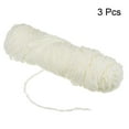 thumbnail image 3 of Unique Bargains Chenille Polyester Cream Yarn, 3 Skeins, 3 of 7