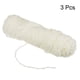thumbnail image 3 of 3 Ovillos Chenille Hilo Suave Manta Hilo 3x100gr/3.5oz (3x131yds) Poliéster Terciopelo Elegante Esponjoso Hilo Tejido para Crochet Tejer Bufanda, Crema, 3 of 7