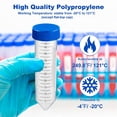 thumbnail image 6 of Biologix 50ml Polypropylene Centrifuge Tubes, Racked Package Test Tubes, Flat Seal Conical 50ml Vials, Sterilisation, RNase & DNase Free, 25/Rack, 6 of 7