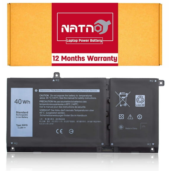 JK6Y6 Laptop Battery Compatible with Dell Latitude 3410 3510 Vostro 5300 5401 5501 Inspiron 5300 5401 5408 5501 5508 5400 7405 7300 7500 2-in-1 Silver Series 0C5KG6 0CF5RH 11.25V 40Wh