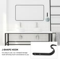 thumbnail image 2 of 10 unids Hogar J forma Ganchos colgantes Hierro Hierro Simple Hanger Ganchos con tornillos, 2 of 5