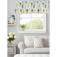 thumbnail image 2 of Summer Watercolor Pineapple Valances for Windows,Kitchen Valance Rod Pocket Short Curtain,Abstract Farm Fruit Valance Curtain Window Valances for Bedroom Living Room 54x18in, 2 of 9