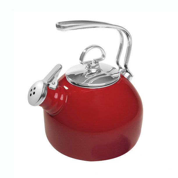 Chantal 1.8 Quart Enamel On Steel Classic Stove Top Whistling Teapot