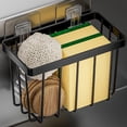 thumbnail image 1 of Fiudx Cesta de Almacenamiento de Esponja Esquinera de Acero Inoxidable, Escurridor con Orificios Cuadrados, Organizador Moderno para Cocina y Baño, Resistente a La Oxidación, Fácil Instalación, Ahorr, 1 of 6