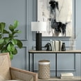 thumbnail image 5 of Evelyn&Zoe York 29.5" Mid-Century Modern Metal Table Lamp with White Drum Fabric Shade, 5 of 6