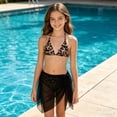 thumbnail image 2 of Tween Girls Swimsuit Summer Swimwear Leopard Print Three Piece Bikini Strappy Toddler Kids Beach Bathing Suit Swimsuits, 2 of 9