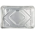 thumbnail image 2 of VeZee's Aluminum 12.75X8.87X1.25 inches Cookie Sheet Baking Pans: Disposable Aluminum Foil Trays Ideal for Brownie, Coffee Cakes, Side Dishes: 10 Sheets, 2 of 5