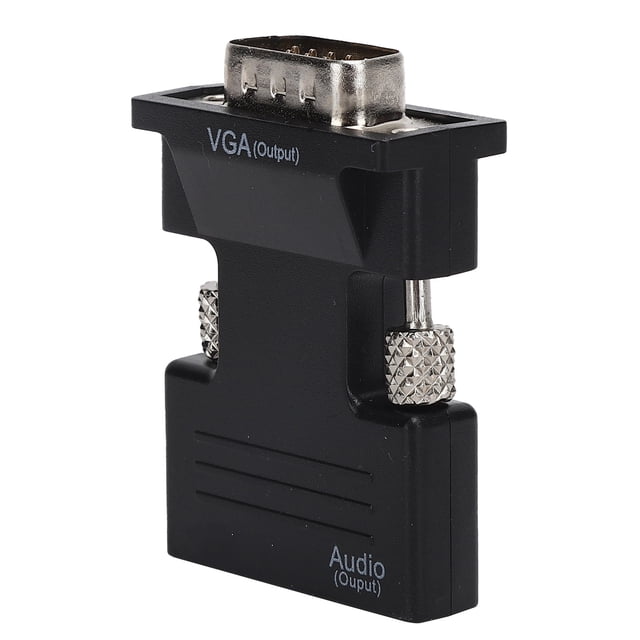 to VGA Converter, Lossless Transmission, Compact Design, Quick Installation, HD to VGA Adapter with 1080p Support, 3.5mm Audio Output, for High Definition Multimedia Interface