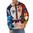 thumbnail image 2 of Demon Slayer Mens Active Sweatshirts Cozy Hoodie 3d Graphic Sweater Casual Winter Clothes Tops Coat Small, 2 of 7