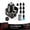 Black, variant on EVIL ENERGY Fuel Pressure Regulator Kit 6AN Adjustable Bypass Return Style with Gauge, for E85 Ethanol & Gasoline EFI Fuel Injection Systems, 20-75 PSI / 75-120 PSI, Red