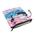 thumbnail image 3 of HELLHERO Tote Bags with Decorative Design Polyester Easy Carry Book Case Book Cover Sleeve Pouch Washable Book Organzoer Holder with Pocket, Starry Night Cat, 3 of 8
