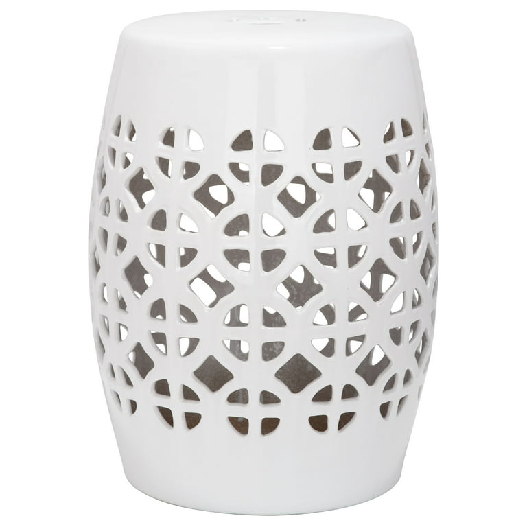 White outdoor garden stool deals