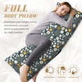 thumbnail image 5 of KLL Ultra Soft Microfiber Body Pillow Cover/Pillowcases 20"x54" with Hidden Zipper Closure-Flowers and Bee, 5 of 8