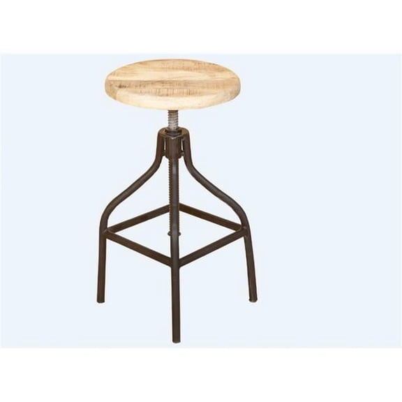 Sheesham Wood Coffee Tables with Black Metal Legs, Set of 2