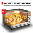 thumbnail image 4 of TOSHIBA ChefFry Air Fryer Combo de horno tostador, 26.4 QT de gran capacidad, horno tostador de encimera 12 en 1, acero inoxidable, 4 of 5