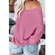 thumbnail image 2 of Jersey ReachMe para mujer, tejido gofrado con hombros descubiertos, 00, color rosa claro, 2 of 4