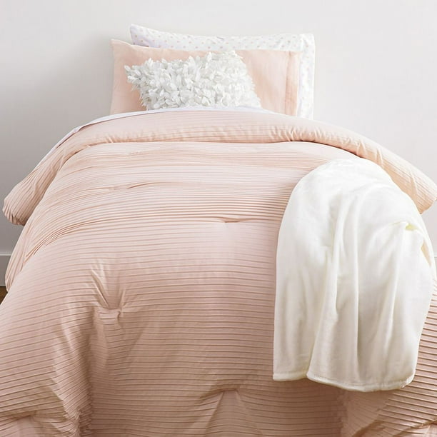 DAWN 4-Piece Bed-in-a-Bag Comforter Set in Ashleigh Pink | Twin/Twin XL