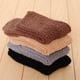 thumbnail image 2 of 1 par de calcetines tobilleros de lana Coral para hombre, calcetines cálidos y gruesos para el suelo, calcetines mullidos para dormir (café), 2 of 5