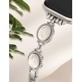 thumbnail image 2 of Wearlizer Boho Turquoise Bracelet Compatible with Apple Watch Band 42/41/40/38/46/45/44/49mm, Adjustable Jewelry Gemstone Strap for iWatch Ultra Series SE 10 9 8 7 6 5 4 3 2 1, 2 of 6