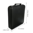 thumbnail image 2 of SWETRACE 1Pcs CD Storage Case in Black Nonwoven PP for Keeping CDs DVDs Safe and Organized, 2 of 6