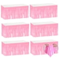 thumbnail image 1 of Table Skirts Mebiornt, lámina metálica rosa, 74 x 274 cm, paquete de 6, 1 of 6