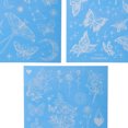 thumbnail image 3 of Unique Bargains 3 Pcs Luminous Fake Tattoos Butterfly Pattern Temporary Tatto for Adult Fluorescent Blue, 3 of 5