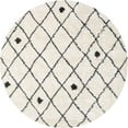 thumbnail image 1 of Ahgly Company Indoor Round Contemporary Antique White Beige Terrilis Area Rugs, 6' Round, 1 of 6