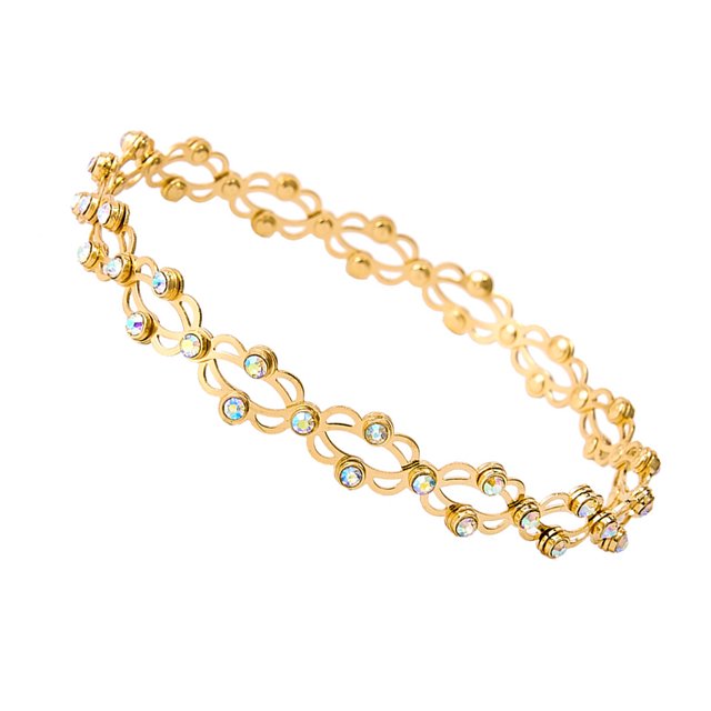 Sonducket 2 In 1 Retractable Ring Adjustable Jewelry Bracelets Stretchable Shiny Bracelet Rhinestone Crystal for Birthday Ropa, zapatos y accesorios Miscelánea No.2 Sonducket AP007437-02