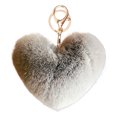 thumbnail image 1 of Coofit Key Chain Fashion Heart Shape Pom Pom Handbag Pendant Purse Charm Phone Charm, 1 of 6