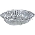 thumbnail image 5 of Nicole Fantini's 18.25"L X 13"W X 3.5"D Oval Heavy Duty Disposable Aluminum Foil Rack Roaster with Handle :Perfect for Baking and Roasting : 10 Quantity, 5 of 12
