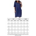 thumbnail image 2 of Vestido Lino Algodón Vestidos casuales con bolsillo Vestido bohemio de playa Vestidos de gran tamaño (Azul marino XXXL) Ygjytge para Mujer Azul marino T L, 2 of 7