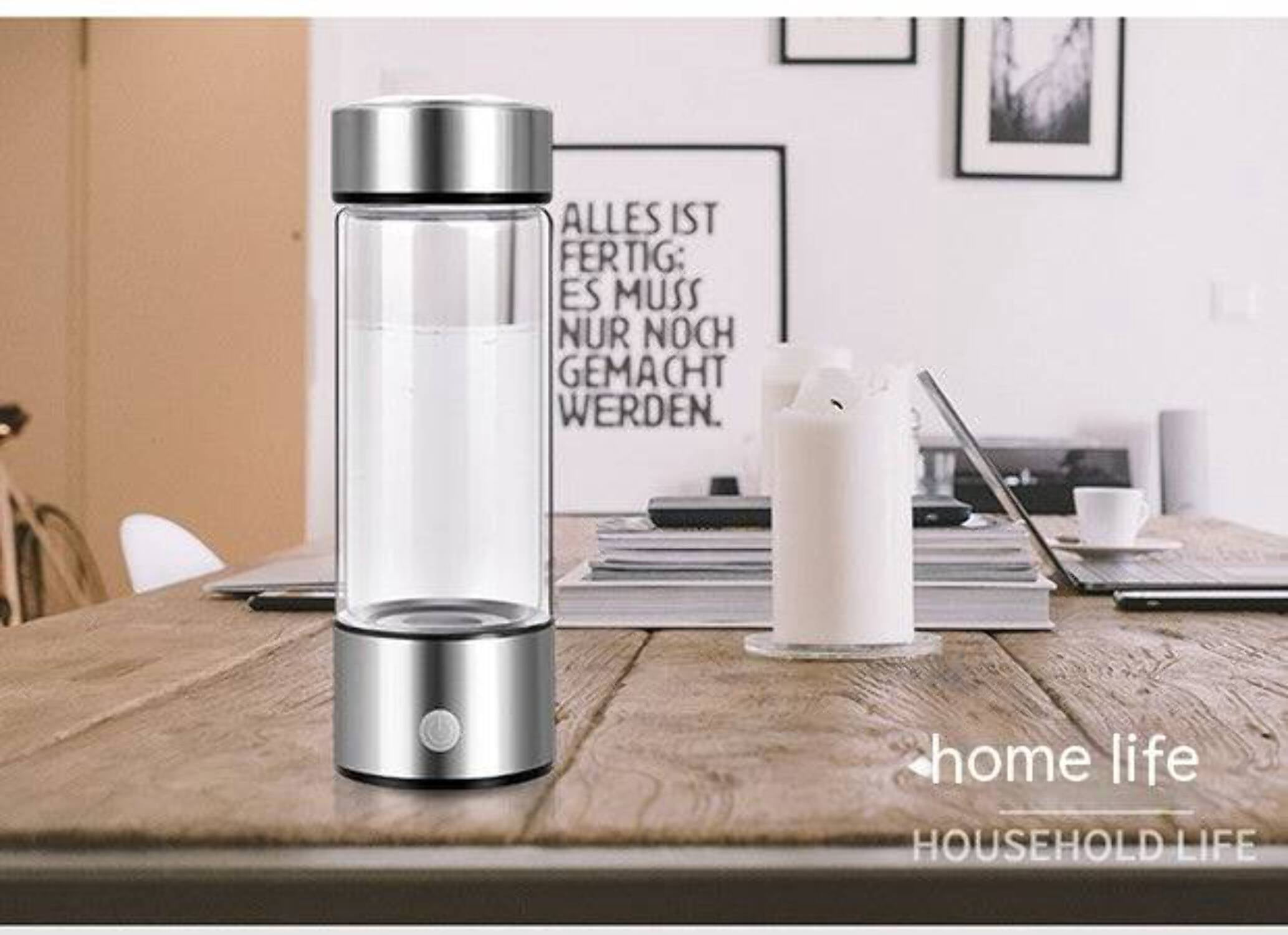 Hydrogen Water Bottle Generator, Rechargeable Portable Electric Water Bottle with Hydrogen Infusion Technology