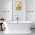 thumbnail image 4 of ZHONGYUTONG Bathroom Wall Art Sunflower Butterfly in Bathtub Poster Prints Funny Bathroom Artwork Yellow Flower Canvas Picture for Rustic Farmhouse Bathroom Decor (24.00" x 36.00"), 4 of 6