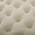 thumbnail image 6 of Noble House Jessie Ivory Tufted Velvet Ottoman, 6 of 6