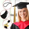 thumbnail image 4 of 2025 Borla de birrete de licenciatura Birrete de graduación Suizi Doctorado Presidente Mentor Accesorios de ropa Percha de birrete Borla, 4 of 5