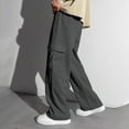 thumbnail image 7 of kpoplk Boys Sweatpants Boys Athletic Joggers Pants Kids Youth Open Bottom Pants with Pockets Drawstring(Dark Gray,14-15 Y), 7 of 7