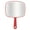 red, variant on Large Hand Mirror, Handheld Mirror With Handle, Salon Mirror For Barber Hairdressing - red