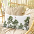 thumbnail image 4 of Christmas Pillow Covers, Linen Long Throw Pillow Case, Farmhouse Winter Pine Tree Cardinal Snowflake Holiday Pillow Protector Decorative Cushion Cover for Living Room/Bedroom 20" x 36", 4 of 8