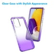thumbnail image 4 of Takfox for Samsung Galaxy A52 5G Case, Crystal Clear Phone Case Full Body Rugged Cover Slim Shockproof Phone Bumper with [2 Tempered Glass Screen Protector] [Hard PC+Soft TPU ]- (6.5'' 2021)-Purple, 4 of 6
