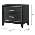 thumbnail image 7 of ACME Haiden Nightstand in Weathered Black, 7 of 7