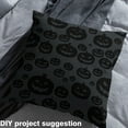 thumbnail image 2 of jejeloiu Happy Halloween Fabric by the Yard 2 Yards,Funny Pumpkin Room Decor Fabric by the Yard,Black Gray Fabric for Sewing For Teens,Ultra Soft Room Decor, 2 of 6