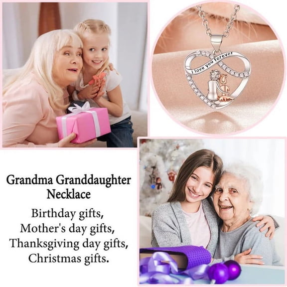 Jewelry For Granddaughter , You Will Always Have Me And I Will Always Have You Heart Necklace Necklace Birthday Valentines Day Jewelry Gifts Teen Girlfriend Wife Mom Preteen Tween Her Ideas