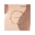 thumbnail image 5 of 14k Yellow Gold Unisex Adjustable Girls Name ID Bracelet Engravable Heart Tag, 5 of 7