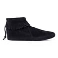 thumbnail image 2 of Minnetonka Women's Back Zipper Bootie,Soft Leather Sole Black,5.5 M US, 2 of 9