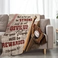 thumbnail image 2 of Christian Baseball Blanket Plush Cozy Inspirational Sports Throw Blankets for Girls Boys Women Men Flannel Fleece Ultra Soft Fuzzy Party Blanket Gifts for Bed 80"X60", 2 of 6