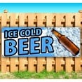 thumbnail image 1 of Ice Cold Beer 13 oz Vinyl Banner With Metal Grommets, 1 of 4