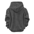 thumbnail image 6 of FUZHIQ Women's Fuzzy Pet Pouch Hoodie Cat Dog Carrier Sweatshirt Round Zipper Opening Kangaroo Pocket Plush Hooded Pullover for Small Pets, 6 of 6