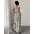 thumbnail image 2 of Elegant Multicolor Paisley Print Ruched Waist Halter Maxi Dress For Spring Summer Occasions, 2 of 6